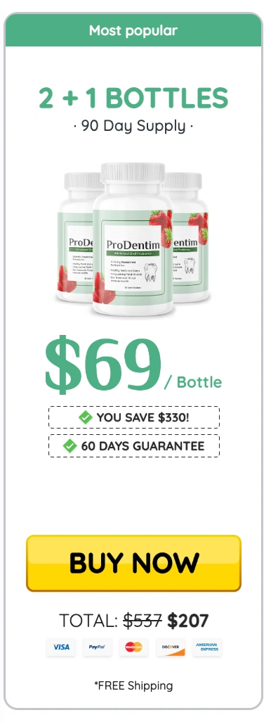 Prodentim  price 3 bottle